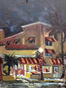 Evening Painting the Colony Hotel by Elfrida Schragen
