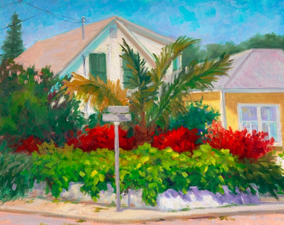 Key West Street by Sheila Wolff
